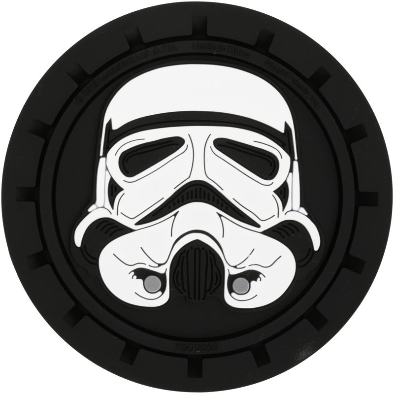 Plasticolor 000665R01 Star Wars Stormtrooper Auto Car Truck SUV Cup Holder Coaster 2-Pack,Multicolored - Image 1